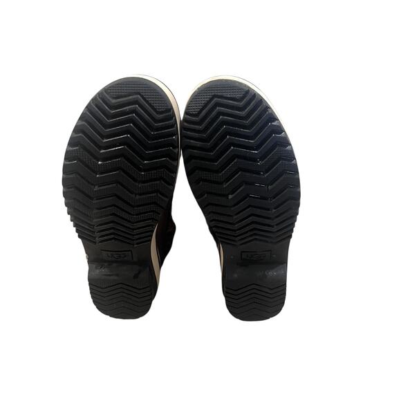 UGG Boots Womens Size 7 Brown Faux Fur Leather Buckle Winter Snow Shoes - Picture 11 of 13